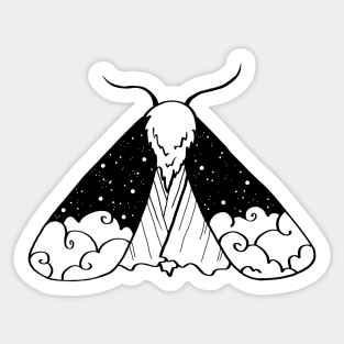 Night Sky Moth Sticker